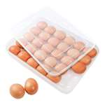 24 Grids Plastic Egg Box Container Holder Tray With Lid